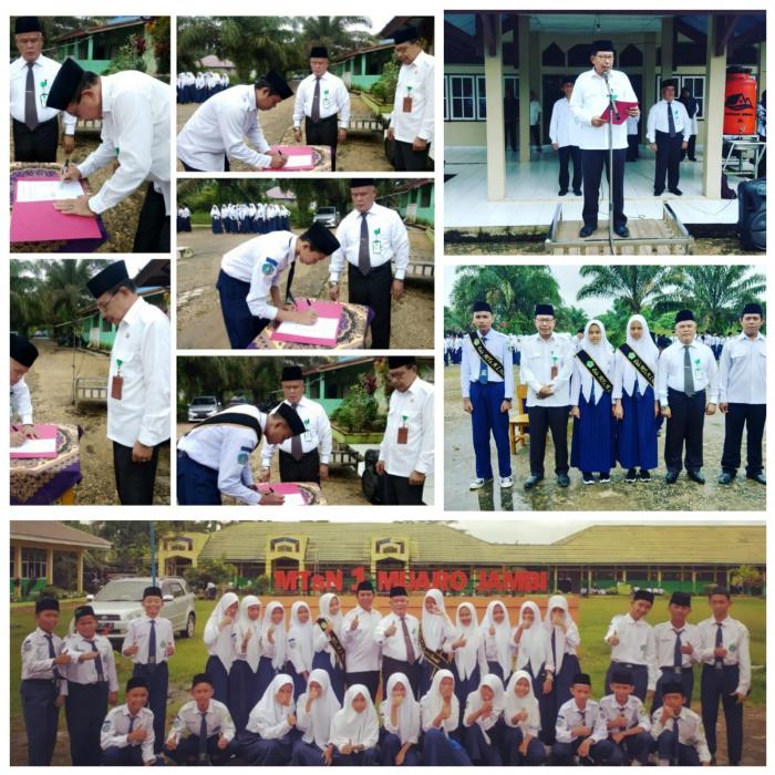 Kepala Madrasah MTsN 1 Muaro Jambi Melantik Ketua dan Pengurus Osim Periode 2022/2023