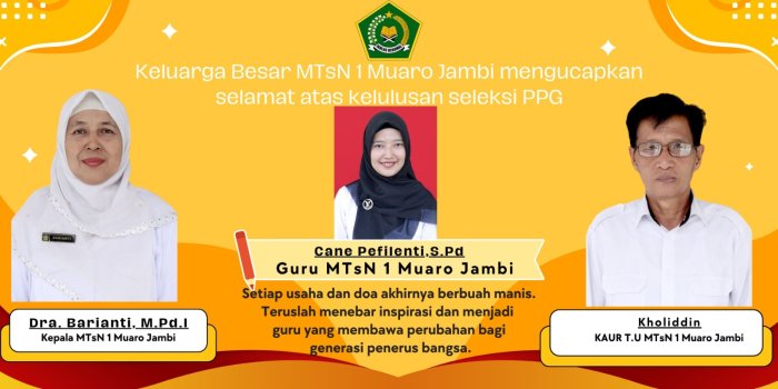 Guru MTsN 1 Muaro Jambi Lulus Ujian PPG 2025 Guru MTsN 1 Muaro Jambi Lulus Ujian PPG 2025