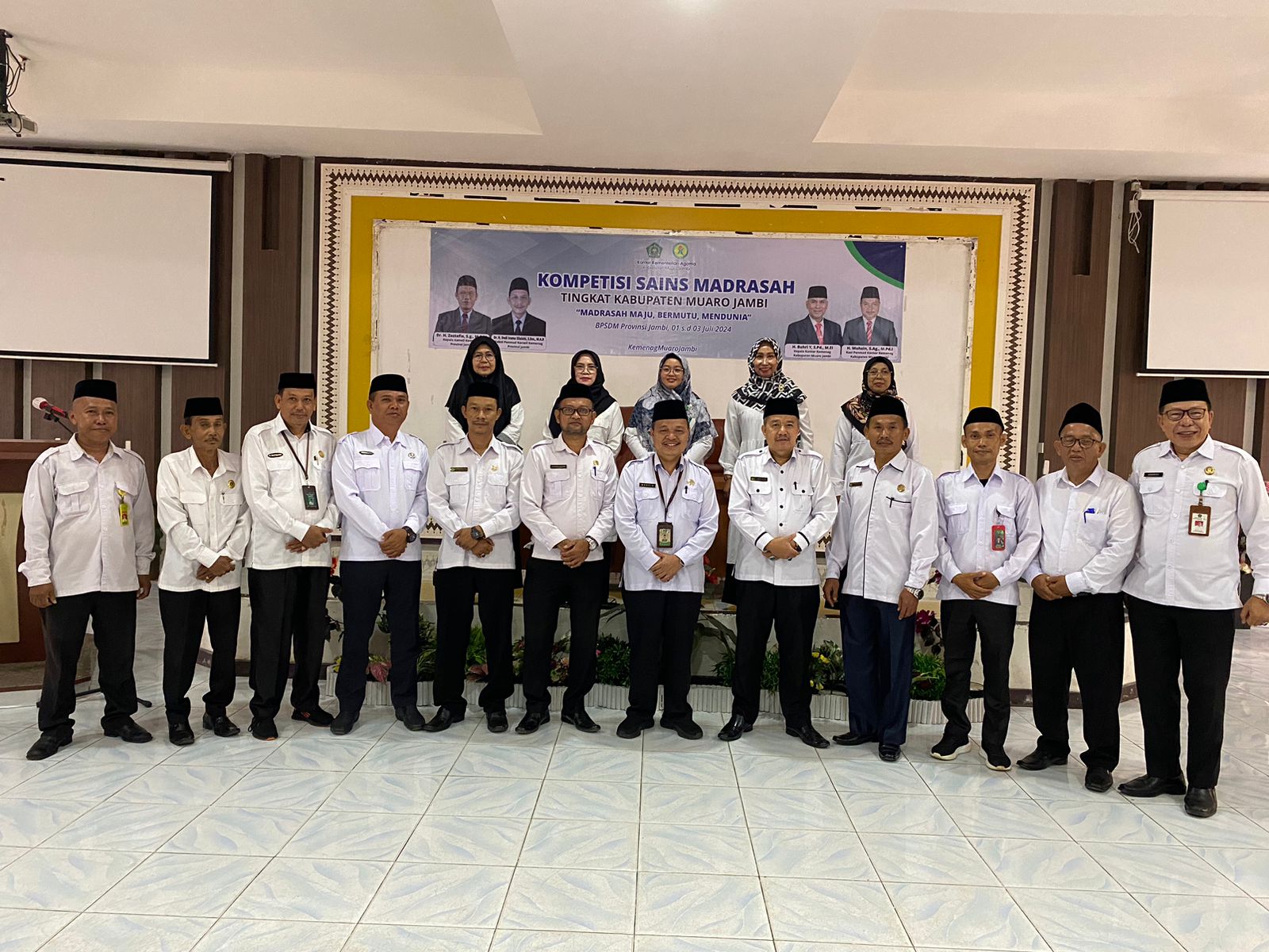 Kepala Madrasah MTsN 1 Muaro Jambi ikut serta pada pembukaan KSM Kab.Muaro Jambi